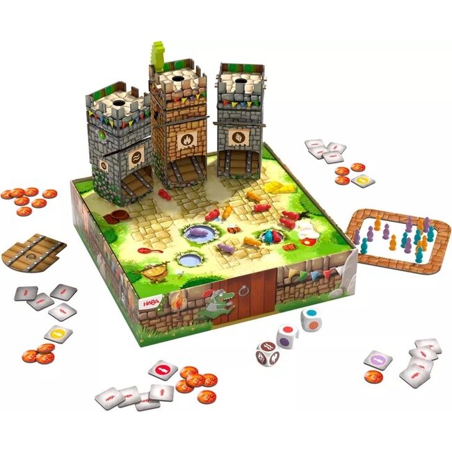 Haba De stormloop & het grote drakenspektakel - Bordspel - 4+