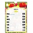 Interstat Week kalender - 2025 - Grootletter - Bloemen