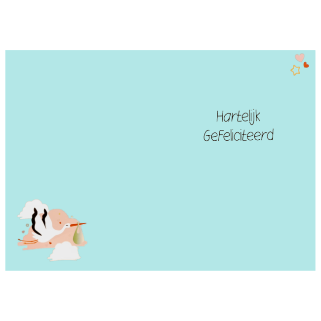 Artige Kaart - A4 formaat - Welcome to the World - MAX015-A