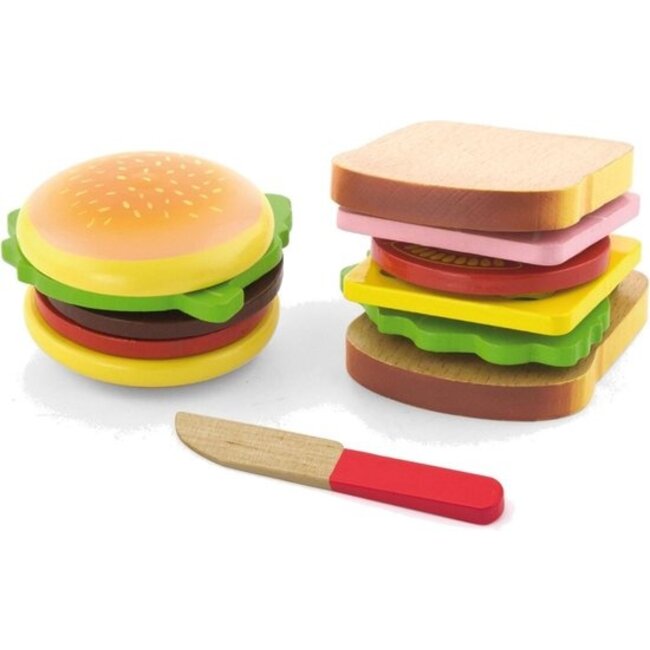 Speelgoedeten - Hamburger & sandwich