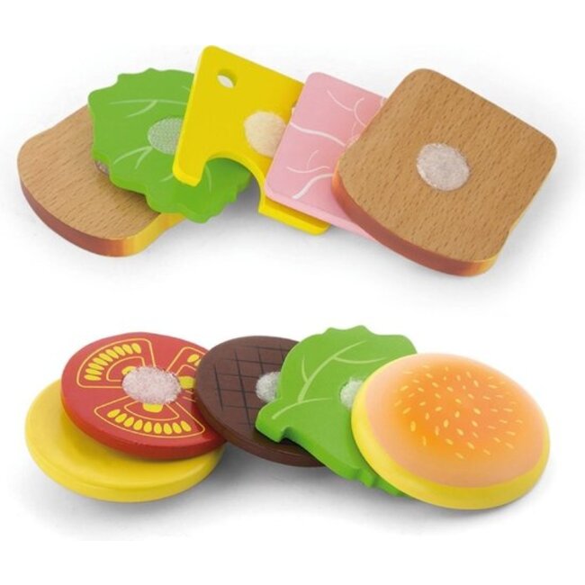 Speelgoedeten - Hamburger & sandwich