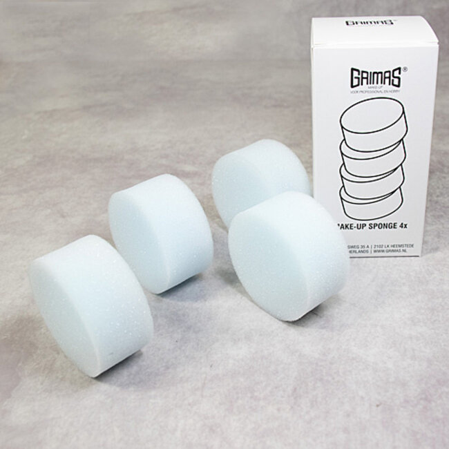 Grimas Spons - Schminkspons - Rond - 4st. in doosje