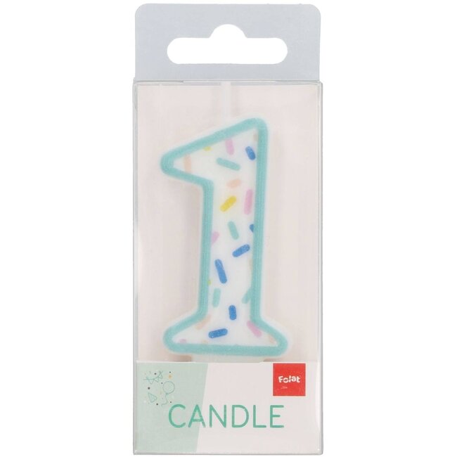 Folat Cijferkaars - Taartkaarsje - 1