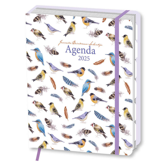 Agenda 2025 Janneke Brinkman Vogels & veren 16,3x20,3cm 1234feest.nl