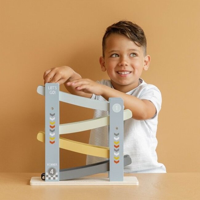 Little Dutch Autobaan - Rollerbaan - Auto's