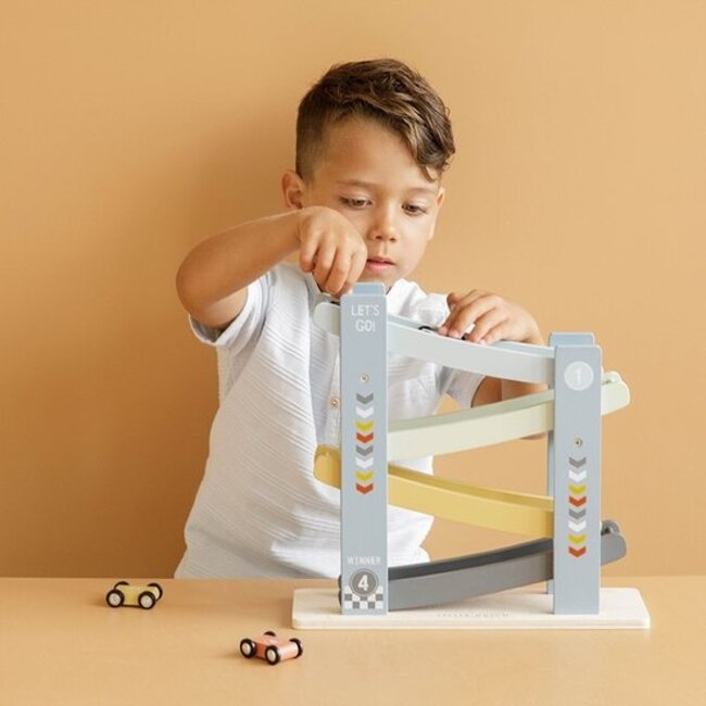 Little Dutch Autobaan - Rollerbaan - Auto's