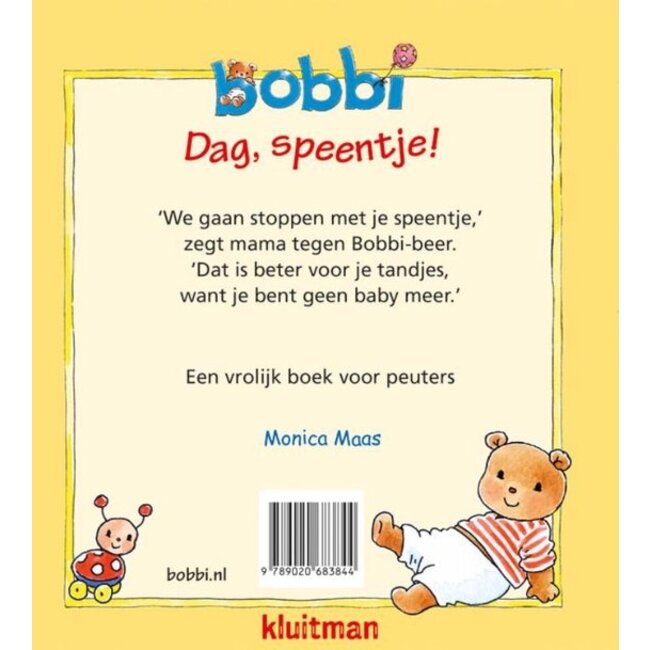Kluitman Boek - Bobbi - Dag, speentje!