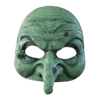 Partychimp Halfmasker - Heks - Groen