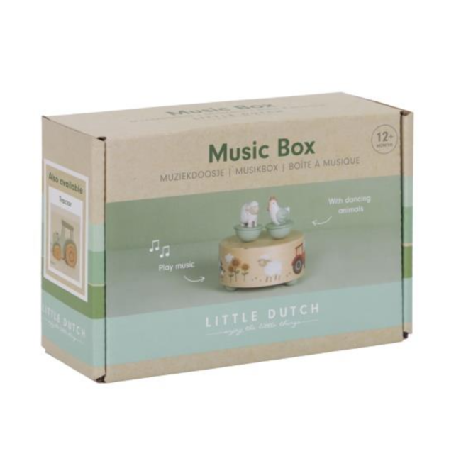 Little Dutch Muziekdoosje - Boerderij - Met kip & schaap
