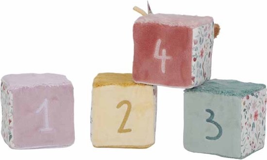 Blokken - Zacht - Fairy garden - Stof - 4dlg.