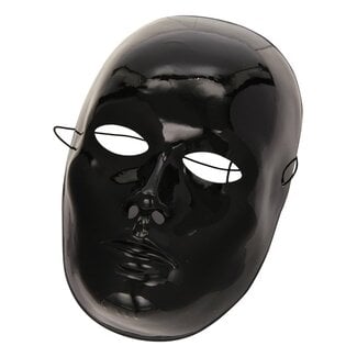 Partychimp Masker - Zwart - Plastic