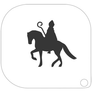 Grimas Schminksjabloon - Sinterklaas - Paard met Sinterklaas