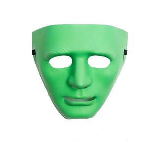Partychimp Masker - Groen - Plastic