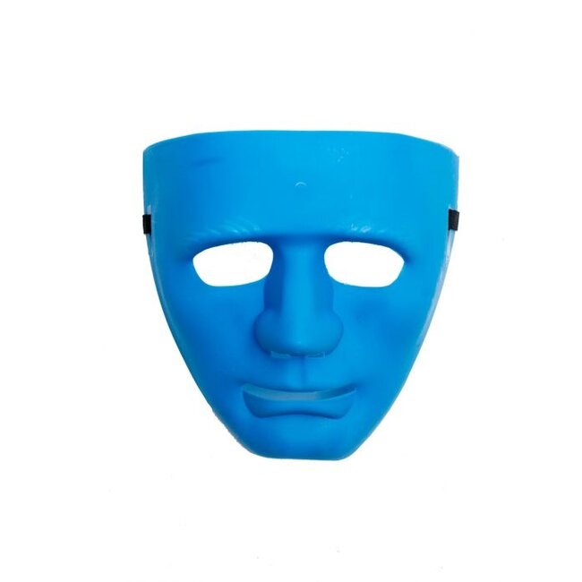 Partychimp Masker - Blauw - Plastic