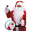 Partychimp Pruik en baard - Kerstman - Wit - 50cm
