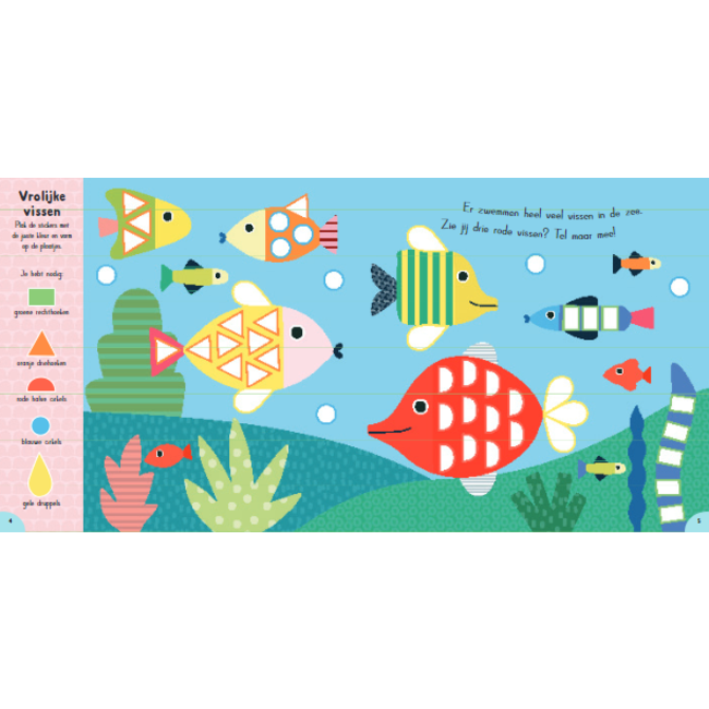 Lantaarn Boek - Zoek en plak - In de oceaan - Met 500+ stickers
