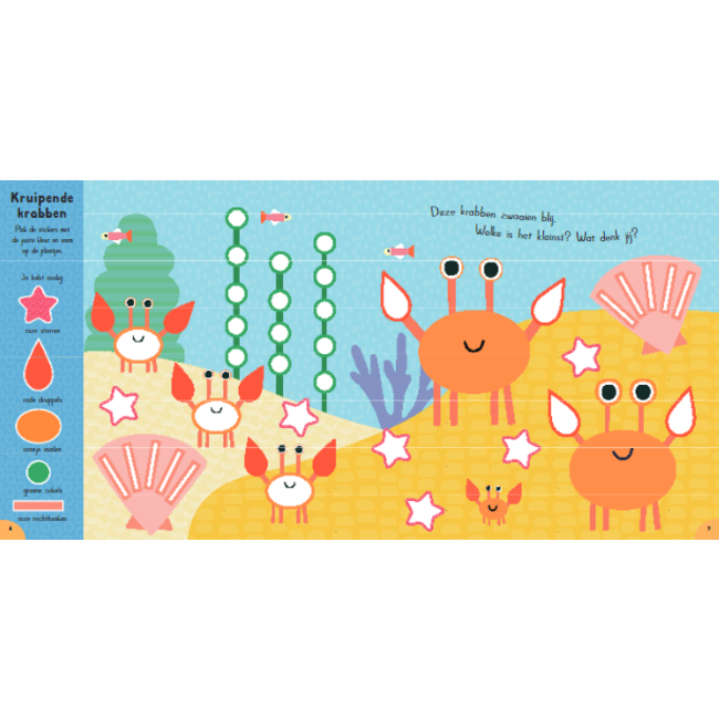 Lantaarn Boek - Zoek en plak - In de oceaan - Met 500+ stickers
