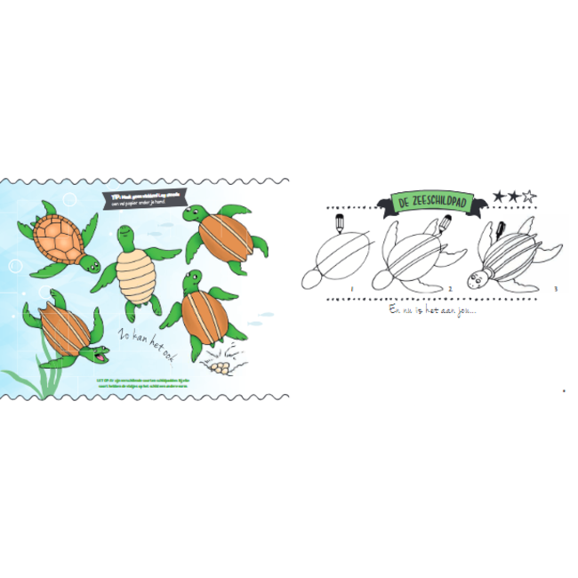 Lantaarn Boek - Tekenboek - Iedereen kan tekenen - Waterwereld