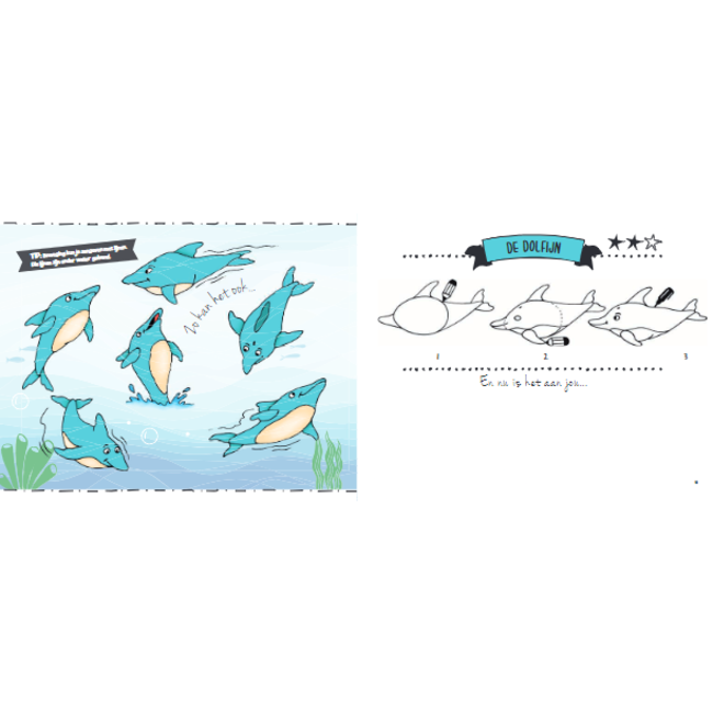 Lantaarn Boek - Tekenboek - Iedereen kan tekenen - Waterwereld