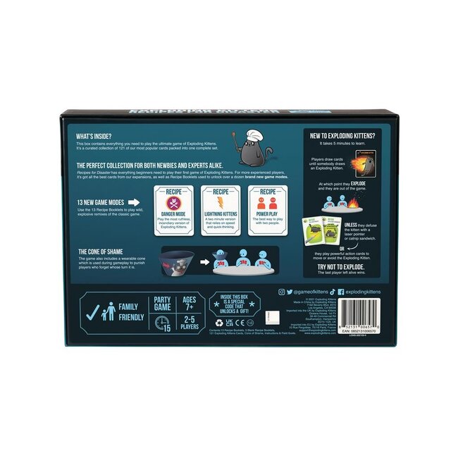 Spel - Exploding kittens - Recipes for disaster - 7+