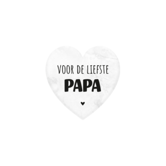 Paperdreams Marmeren hartje - Papa - 5x5cm