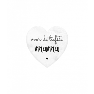 Paperdreams Marmeren hartje - Mama - 5x5cm