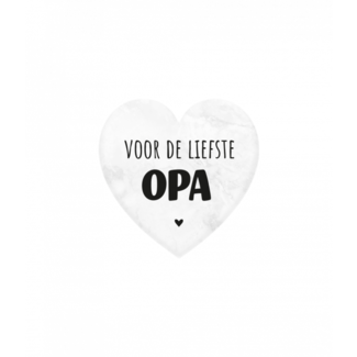 Paperdreams Marmeren hartje - Opa - 5x5cm