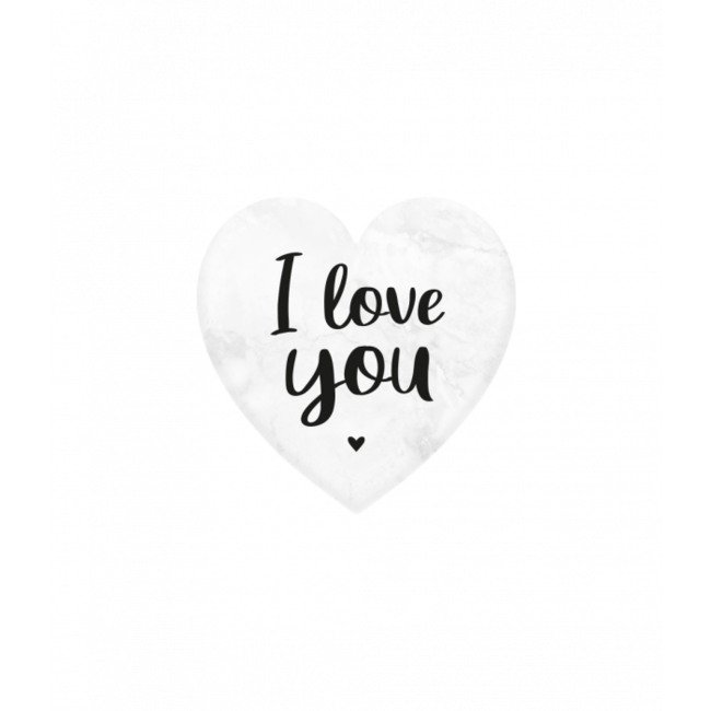 Paperdreams Marmeren hartje - I love you - 5x5cm