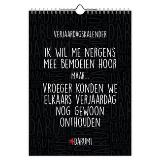 Comello Verjaardagskalender - Darum