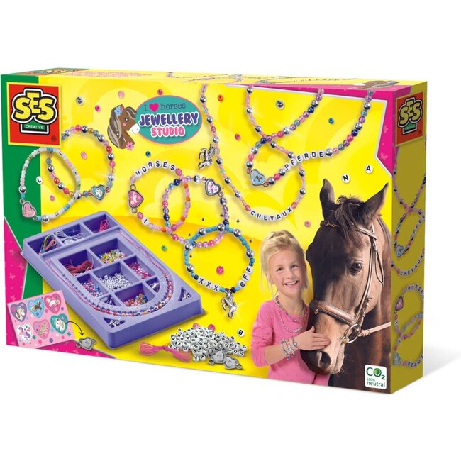 SES Knutselset - Kralen rijgen - Paarden