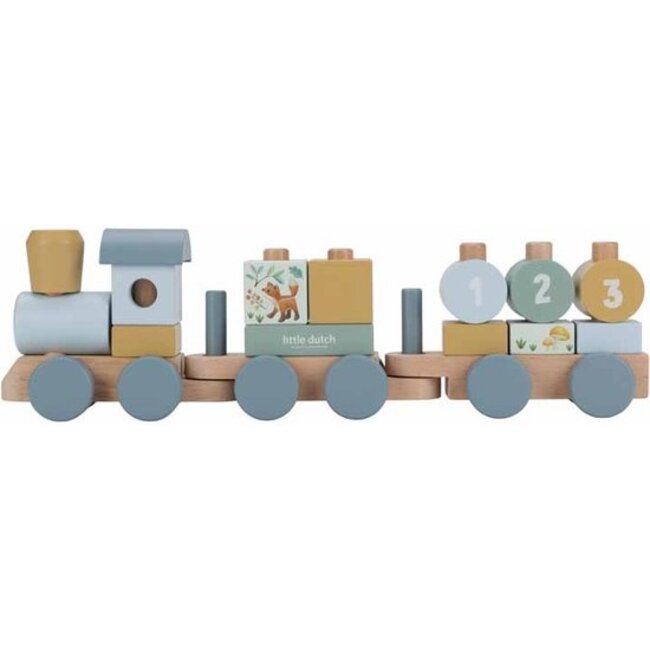 Little Dutch Blokkentrein - Farm friends - Hout
