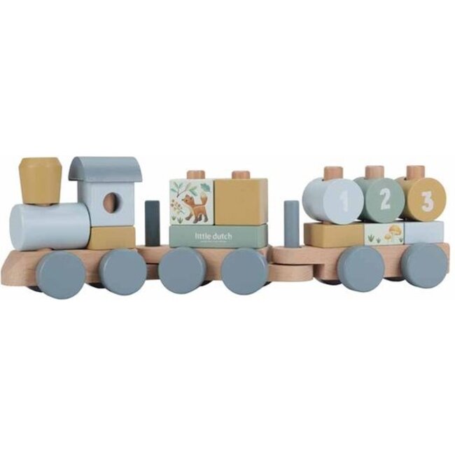 Little Dutch Blokkentrein - Farm friends - Hout