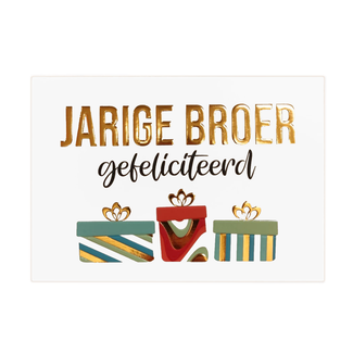 Artige Kaart - Jarige broer, gefeliciteerd - Daisy - DSY040-B