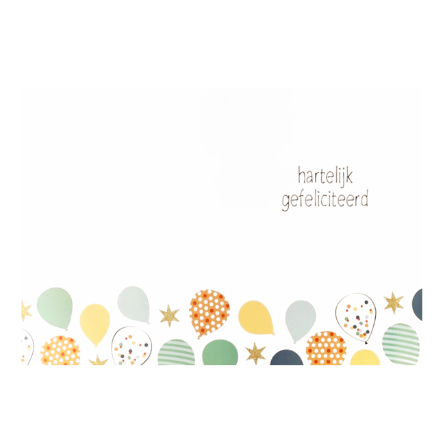 Artige Kaart A4 Formaat - Voor de jarige - Max004-A