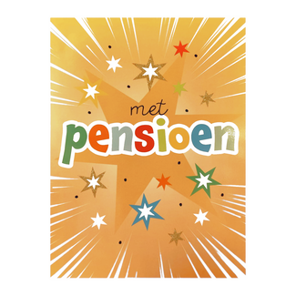 Artige Kaart - A4 formaat - Met Pensioen - MAX020-A
