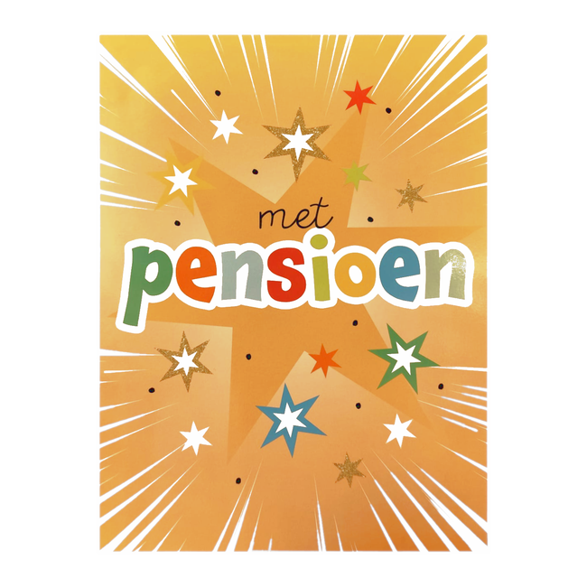 Artige Kaart - A4 formaat - Met Pensioen - MAX020-A