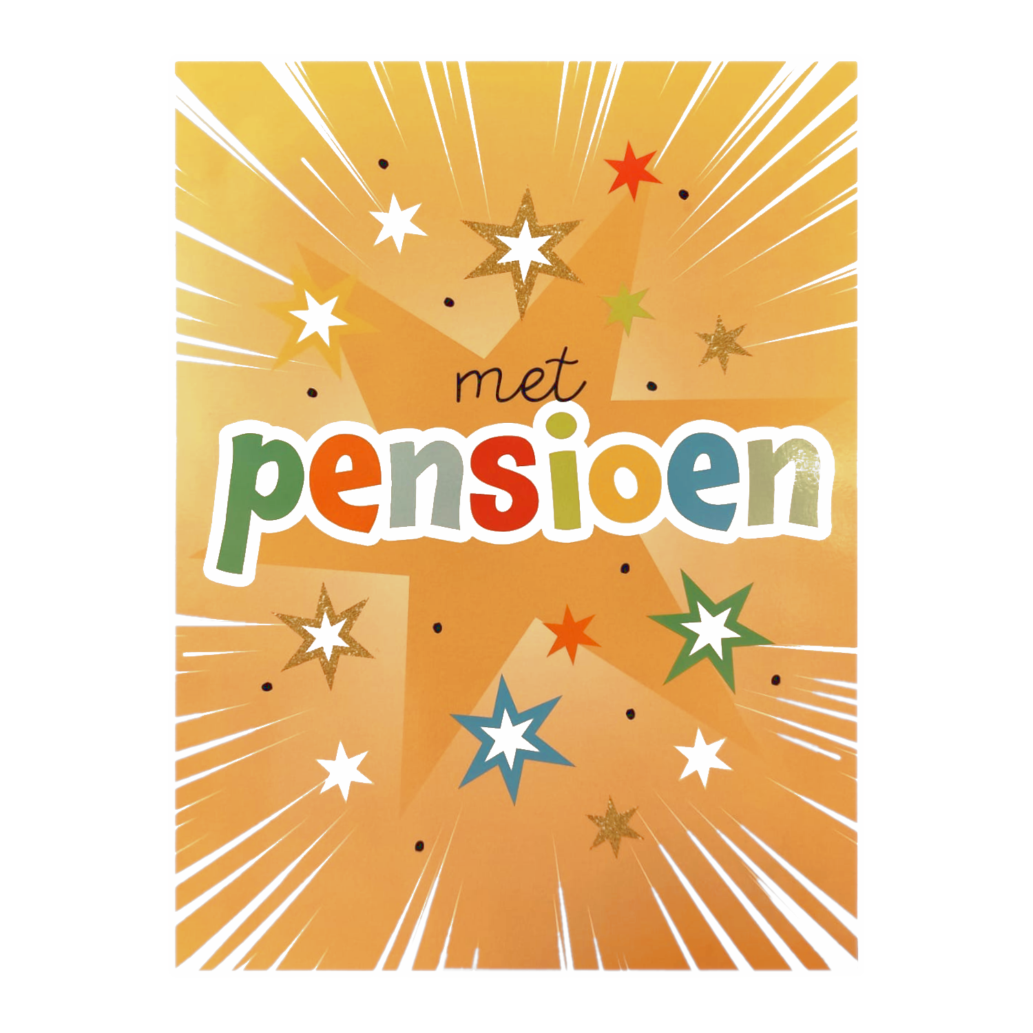 Kaart - A4 formaat - Met Pensioen - MAX020-A