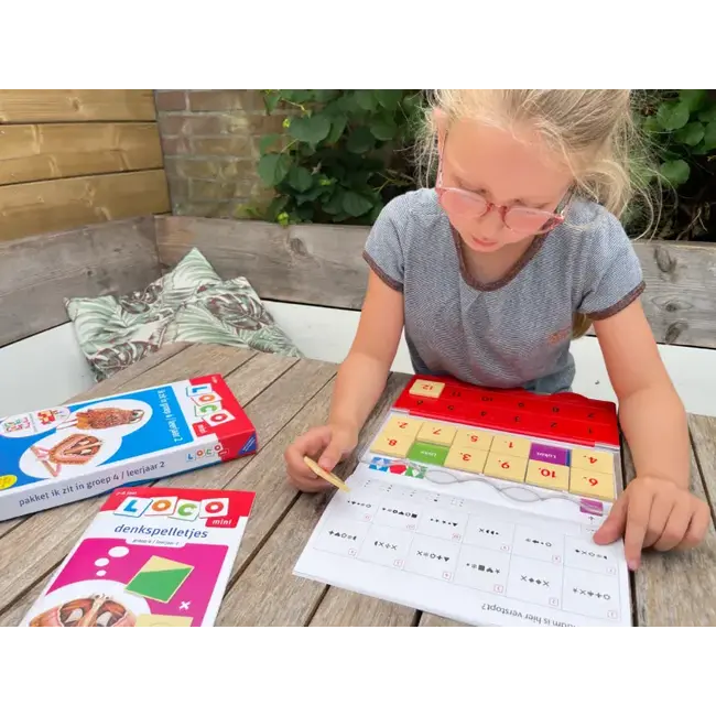 Loco Leerspellen Loco Mini - Boekje - Denkspelletjes - Groep 4 / leerjaar 2 -7/8 jaar