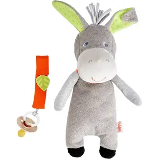 Haba Knuffel voor speenketting - Ezel  - Elwood - 0+