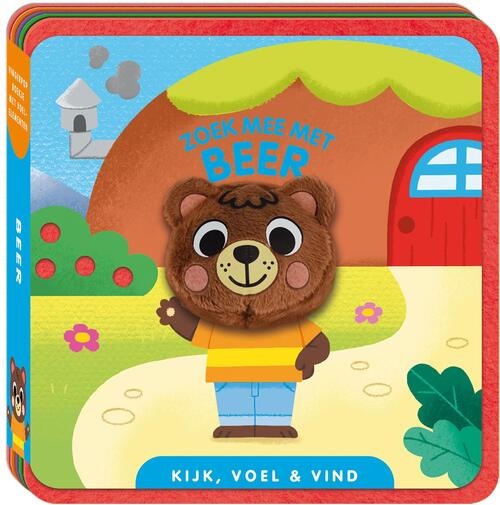 Boek - Vingerpopboek - Kijk, voel en vind - Zoek mee met beer