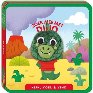 ImageGroup Boek - Vingerpopboek - Kijk, voel en vind - Zoek mee met dino