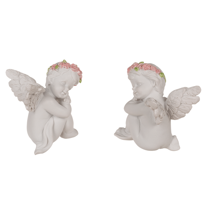 Engeltjes - Set van 2 stuks - Hoogte 8,6cm