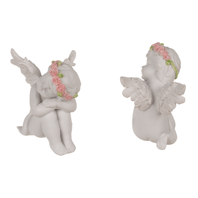 Out of the Blue Engeltjes - Set van 2 stuks - Hoogte 8,6cm