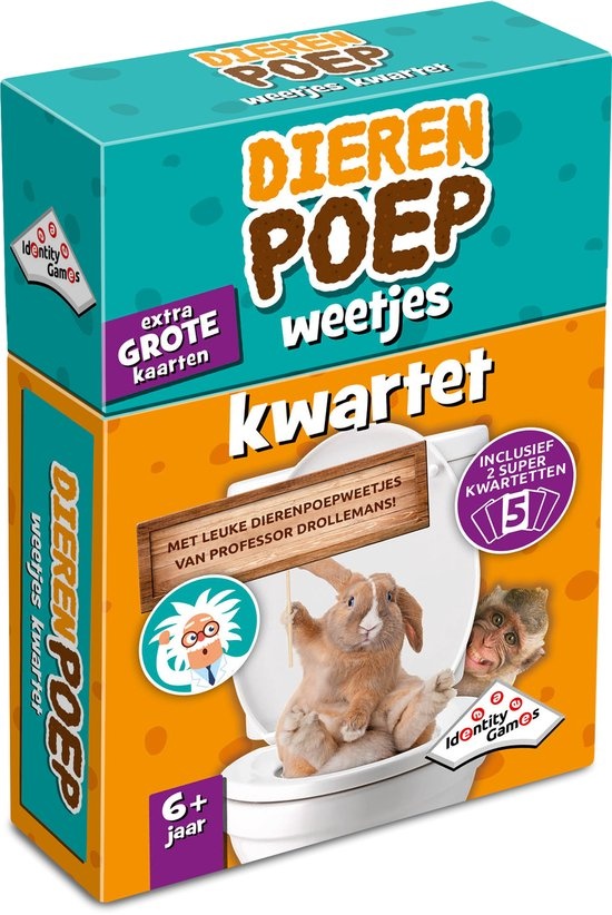 Spel - Kwartet - Dierenpoepweetjes - 6+