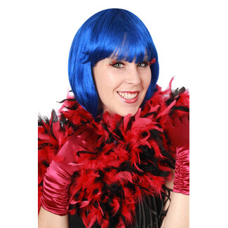 PartyXplosion Boa - Zwart rood -180cm - 50gr.