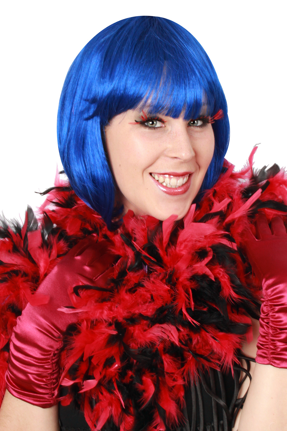 Boa - Zwart rood -180cm - 50gr.