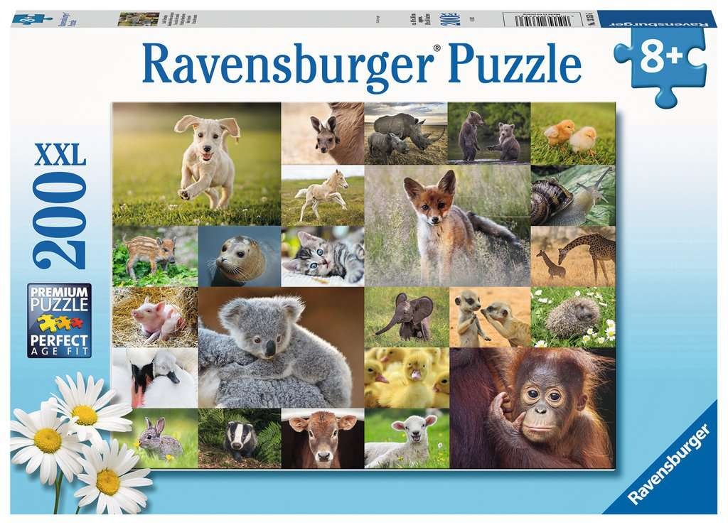 Puzzel - Schattige babydieren - 200st. XXL