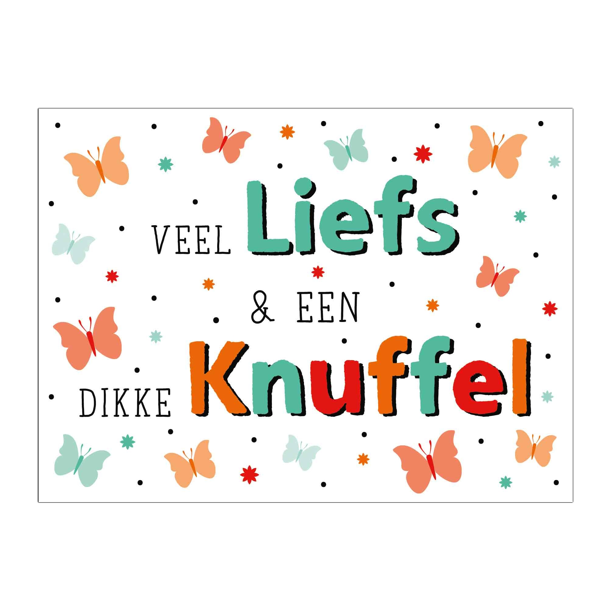 Kaart - Eyecandy - Veel liefs en een dikke knuffel - EC52-D