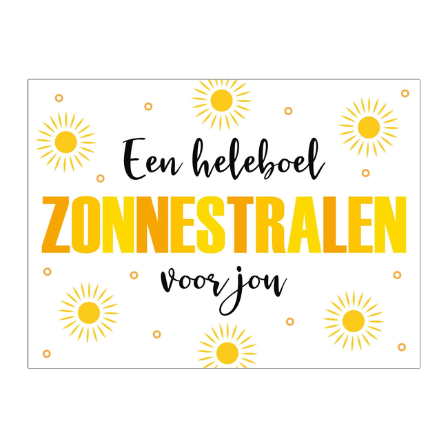 Artige Kaart - Eyecandy - Een heleboel zonnestralen voor jou - EC50-F