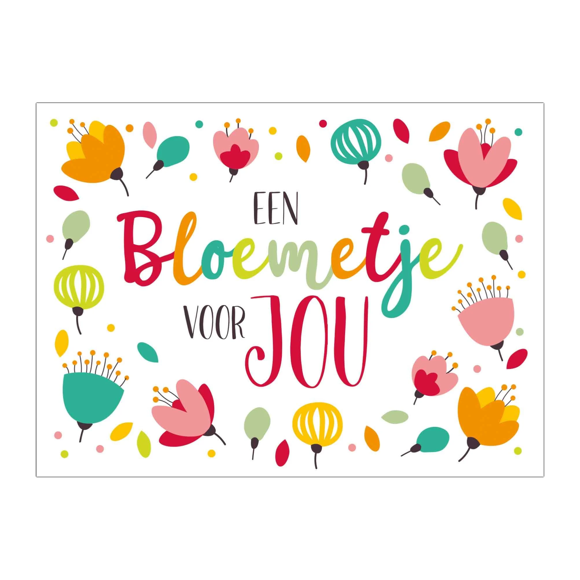 Kaart - Eyecandy - Een bloemetje voor jou - EC46 -D